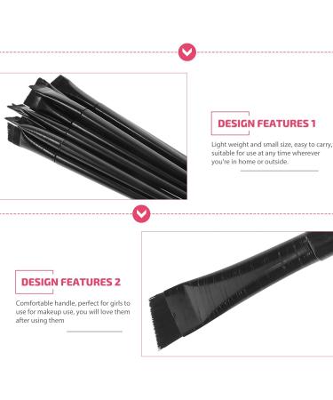 BIUDECO 36 Pcs Eyeliner Brush Eye Shadow Brush Eyeliner Smudge Tool Eyeshadow Brush Black Wooden Handle - Buy Online on GoSupps.com