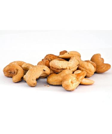 Cashew Nuts Roasted Salted Fresh Whole Hand Roasted Salted Cashews Savoury Salty Nut Premium Nut Roast Protein Snack Crispy Crunchy Non GMO Natural Vegan Bar Snack (1) 1.0 Kilograms