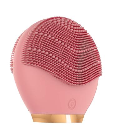 Bella Ciao Facial Cleansing Brush & Massager | Silicone Face Exfoliator | Portable  Cordless  Soft  Vibrating Face Brush  Facial Cleanser for Women  Pore Cleaner | Splashproof  Battery Operated  Pink