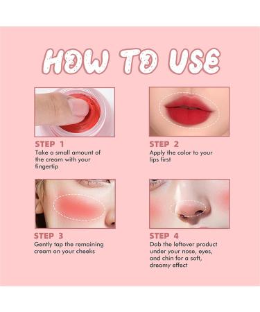 Matte Blush Natural Mousse Fine Texture Lips Cheeks Makeup Long Lasting Color For Different Skin - Buy Online on GoSupps.com