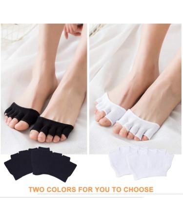 Exceart Couples Invisible Sports Yoga Socks - Open Toe Non-Wound Pilates & Ballet Dance Protection - White - Buy Online on GoSupps.com