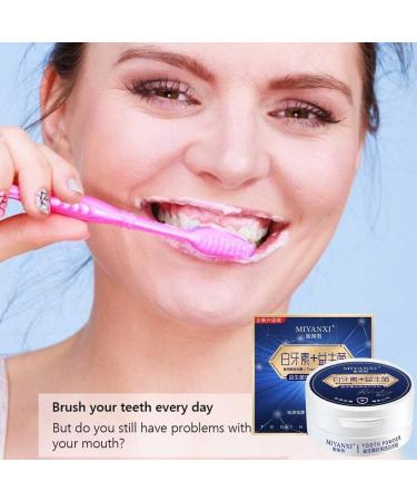 Miyanxi Tooth Powder - Effective Whitening for Coffee & Smoke Stains | 50g Box | International Shipping - Buy Online on GoSupps.com