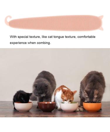 Simulated Cat Tongue Grooming Comb - Pink Cat Massage Tool for Daily Hair Care | International Shipping - Buy Online on GoSupps.com