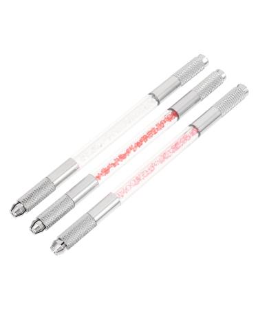 DOITOOL 3pcs Fruit Embroidery Pen Brow Pencil Women Makeup Tools Tattoos Pen Miss Crystal Manual Pen