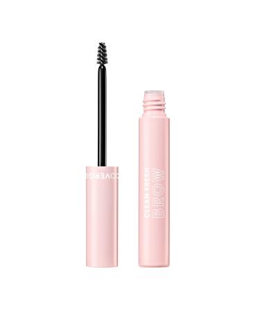 Covergirl Clean Fresh Brow Enhancer 100 Clear Gel Wax Flexible Hold Non-Sticky Non-Crunchy All-Day Wear Vegan Formula 0.19oz
