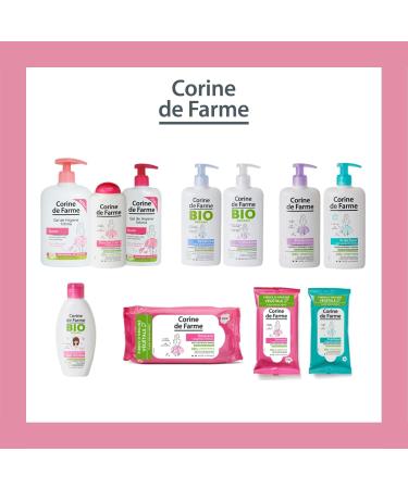 Corine de Farme - Organic Intimate Cleansing Gel - Natural Gentle Cleansing Gel with Cherry Blossom - Respects the Balance of the Flora - Buy Online on GoSupps.com