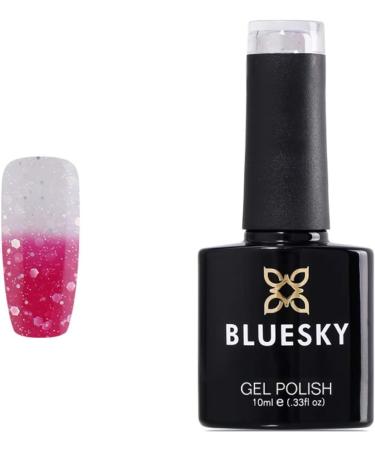 Bluesky Gel Nail Polish Colour Change PINK GLITTER To WHITE GLITTER TC21 Sherbert Dip Chameleon UV LED Soak Off 10ml - Buy Online on GoSupps.com