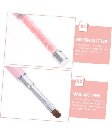 Housoutil Nail Art Pen Light Pen Add Manicure Brush 15.5x1cm Pink - Buy Online on GoSupps.com