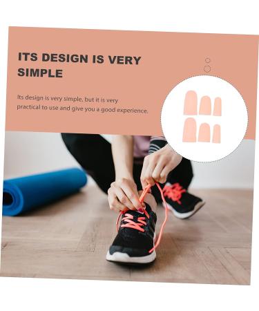Healifty 8 Pairs Silicone Toe Tubes Protector - Foot Protectors for Feet, Toe Orthotic Separator for Toe Valgus Relief - 6x3cm - Buy Online on GoSupps.com