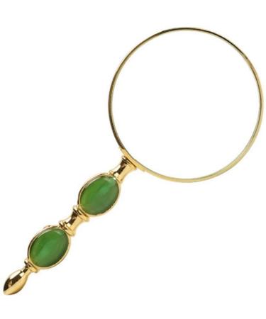 Magnifiers for Craft Work Reading Magnifier 10 Times The Magnifying Glass Imitation Jade Hand-held Magnifying Glass to Read Old Child Observation Optical Magnifier Magnifying Glass Vision