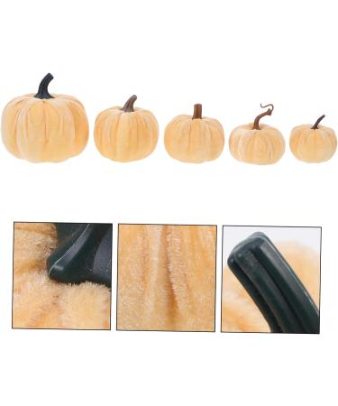 Yardenfun 5pcs Flannel Foam Pumpkin Little Pumpkin Halloween Decorations Outdoor Halloween Pumpkin Small Pumpkins Pumpkin Fall Decorations Artificial Pumpkins Bulk Autumn Decor Mini Set As Shown 14X12.5X12.5CM - Buy Online on GoSupps.com