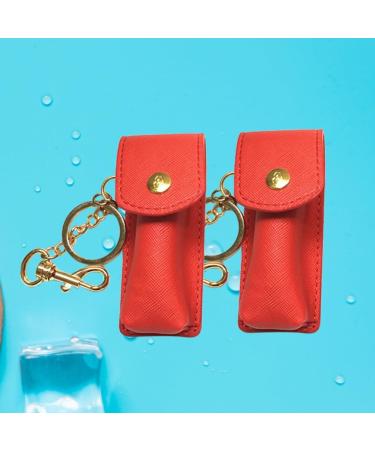 Lipstick Keychain Holder | Lip Balm Keychain | 2pcs Red Pouch Bags for Women | Purse Storage Solutions - Buy Online on GoSupps.com