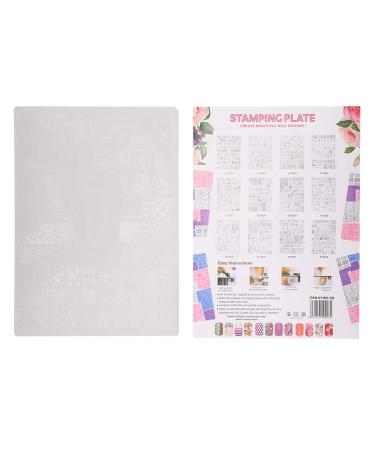 Nail Art Template Plastic Nail Stamping Plates Stencil Manicure Stamping Animal Flower Nail Art Stencil Versatility for Women Kid Art Decoration(XY-B02)
