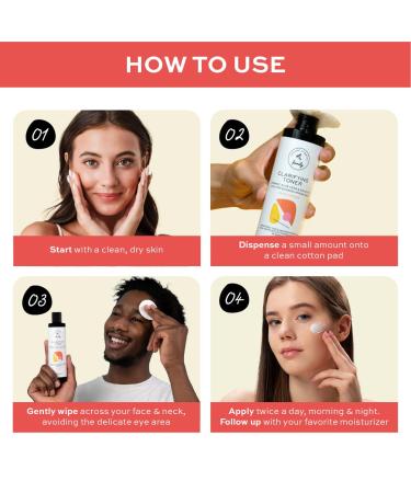 Buy Clarifying Toner with Salicylic Acid - Oil Control & Spot Treatment | Cruelty-Free Skincare | 7.04 oz by The Natural and Organic Family - International Shipping Available - Buy Online on GoSupps.com