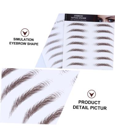 POPETPOP 4pcs Eyebrow Stickers Waterproof Stickers 4d Eyebrow Tattoos Eyebrow Stencils Eyebrow Shape 3d Tool - Buy Online on GoSupps.com