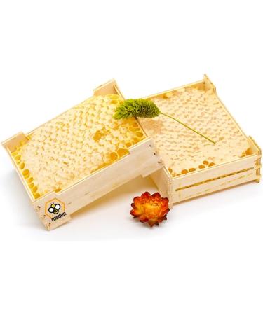2 x 300g Raw Honeycomb Of Wildflower In Wood Frame - Pure Natural Honey Comb - Unpasteurised - Buy Online on GoSupps.com