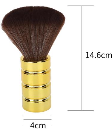 Neck Brush Neck Brush Barber Neck Duster Brush Soft Gentle Electroplating Process Professional Skin Cleansing Brush(Gold) - Buy Online on GoSupps.com
