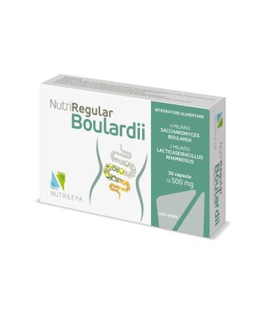 NutriRegular Boulardii 30 Capsules - Probiotique am lioration des fonctions intestinales - Avec Saccharomyces boulardii et Lactobacillus rhamnosus
