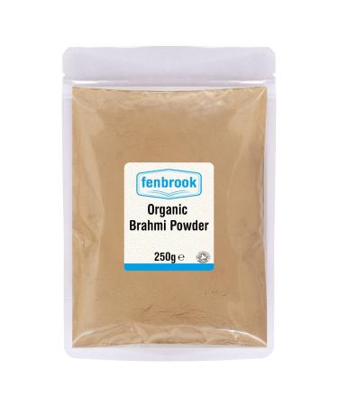 Organic Brahmi Powder 250g by Fenbrook Organic | Bacopa Monnieri Powder (Brahmi Leaf) Certified Organic Natural Hair Care