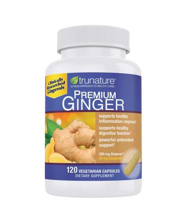 TruNature Premium Ginger Dietary Supplement 120 Vegetarian Capsules