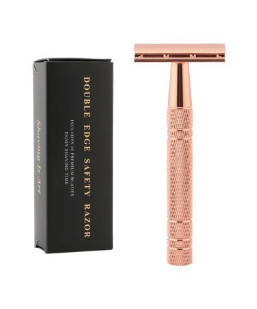 Safety razing double cutting razor single blade razor stainless steel razor removable head razor for men for a thorough smooth and clean shave metal razor stainless steel