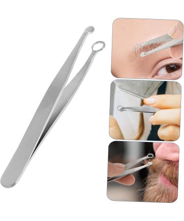 minkissy Tweezers Nose Hair Trimmer ingrown Hair Clippers Facial Hair brow Leg Hair Trimmer Nose Hair Tweezers Scissor Tweezers Nasal Hair Tweezer Hair Puller Stainless Steel Man Clippers - Buy Online on GoSupps.com