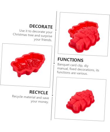 PRETYZOOM 2 pcs Moulds Molds Biscuit Baking Cartoon DIY Mold Silicone Mould Themed Food Cake Dessert Adorable 18.2X11.5X3CM As Shown - Buy Online on GoSupps.com