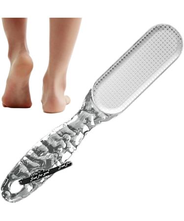 Foot File - 2-in-1 Foot Scraper & Callus Remover Dead Skin Removal Professional Scrubber Callus Remover Multi Purpose Pedicure Tools Transparent Gray - Buy Online on GoSupps.com