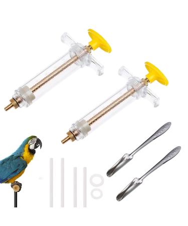 Bird Feeding Syringe Set Baby Birds Syringe Feeder Parrot Feeding Syringe Tube Measuring Syringe Budgie Pet Hand Rearing Feeding Syringes Baby Birds Feeding Syringe Used for Feeding Milk Medicine