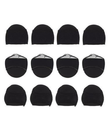 Beavorty 6 Pairs Sole pad Forefoot Cushions Half Foot Mat Shoe Filler Insert Bottom Forefoot Pads Toe Topper Socks Fabric Forefoot Pads Half Toe Pad Sneaker Heels Adjustable lace Half Socks Black