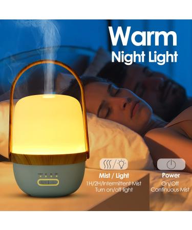 Rechargeable cordless essential oil diffuser - Portable, wireless aromatherapy with warm light, ultrasonic cool mist technology - Blue 100ml - Buy Online on GoSupps.com