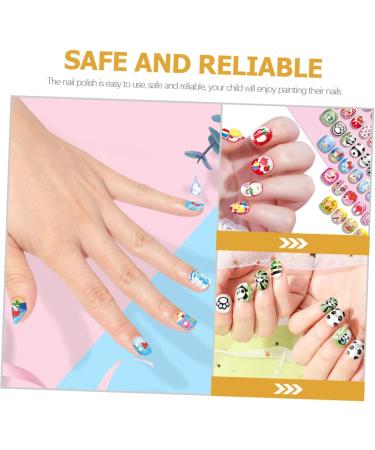 Ipetboom 1 Set Children's Nail Art Toys Nail Decorations Kid Fake Nails Toddler Suit Makeup Toys Nail Manicure Kit Glitter Outfit Kids Fake Nail Kit Nail Set 3d Girl Plastic - Buy Online on GoSupps.com