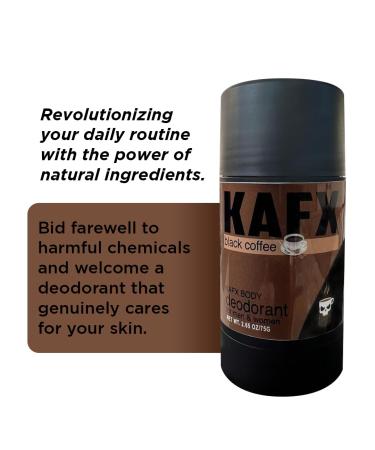 Natural Deodorant for Women & Men - Aluminum-Free Long-Lasting Coffee Oil Infusion - 2.65 oz/75 g - Buy Online on GoSupps.com