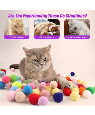 XPJBKC Plush Ball Shooting Gun for Cats Cat Ball Toy Launcher Interactive Cat Toys Balls Cat Toy Launch Gun with 100 Pcs Balls for Indoor Pet Playing Exercise Chasing Training Hunting Purple - Buy Online on GoSupps.com