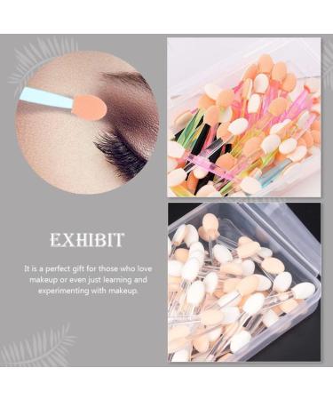 KALLORY Makeup Sponge Set Glitter Eye Shadow Eyeshadow Eye Shadow Brush Eyeshadow Sponge Brush Dual- end Practical Eyeshadow (120 Pcs) Makeup Eyeshadow Glitter Eyeshadow - Buy Online on GoSupps.com