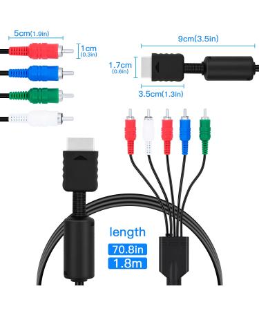 Gam3Gear AV Audio Video Cable for PS3 & PS2 - High-Quality Component Cable for Gaming | International Shipping Available - Buy Online on GoSupps.com