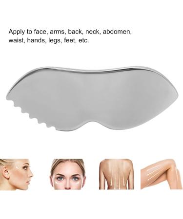 Stainless Steel Gua Sha Massage Board - Ridge Teeth for Facial Skin Care & Pain Relief | International Shipping - Buy Online on GoSupps.com
