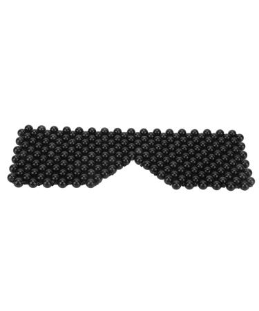 Ververt Touch Jadestone Eyebinde Jadestone Eyesbinde eye massage tool for sleeping smooth surface reduces edema relieves fatigue of the eyes black
