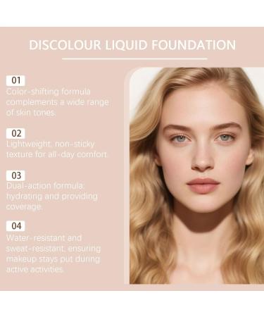 Color Changing Foundation Full Coverage Liquid Foundation Makeup Concealer Waterproof Full Coverage Concealer Moisturizing For All Skin Types Women Teens Work Dates Re - Buy Online on GoSupps.com