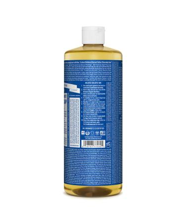 Dr. Bronners Peppermint Pure-Castile Liquid Soap 32oz 2-Pack - Organic 18-in-1 Soap for Face, Body, Hair, Laundry, Pets & Dishes - Concentrated, Vegan, Non-GMO - 32 Fl Oz (Pack of 2) - Buy Online on GoSupps.com