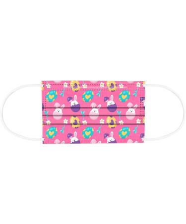 SDFRK 10-Piece Easter Egg Motif Mouth Protection - Colorful 3-Layer Face Mask & Neck Scarf for Adults - Odorless Bandana Masks for Men & Women - Buy Online on GoSupps.com
