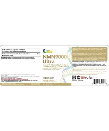 ALLBE NMN 9000 Ultra | 60 Capsules | 99% Purity Nicotinamide Mononucleotide 150 mg Servings | NAD+ Booster Supplement for Cellular Energy Metabolism Repair Immunity and Healthy Aging 60 count (Pack of 1) - Buy Online on GoSupps.com