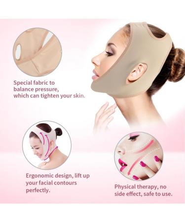 Face Slimming Mask & Neck Support Band - V Face Line Bandages for Weight Loss & Facial Contour | International Shipping - Buy Online on GoSupps.com