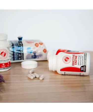 Silver Fern Brand Ultimate Digestive Enzyme Supplement - 1 Bottle 90 Capsules - High Potency Multi Enzyme - Digestive Comfort & Food Tolerance - Hemicullulase Peptidase Maltase More - Buy Online on GoSupps.com