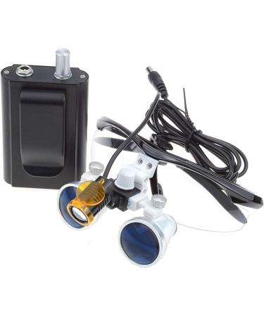 ORILAO 3.5X-420mm Binocular Loupes with LED Headlamp in Black - Surgical Grade Magnifier Loupe - Buy Online on GoSupps.com