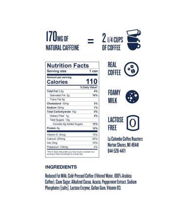 La Colombe Peppermint Mocha Draft Latte - 9oz 4-Pack - Cold-Pressed Espresso with Peppermint, Dark Chocolate & Frothed Milk - Real Ingredients - Grab & Go Coffee - Buy Online on GoSupps.com
