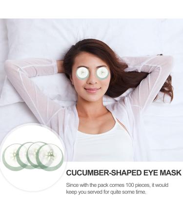 OSALADI 100pcs Disposable Cucumber Eye Masks - Nonwoven Beautifying Eye Skin Care - Perfect for International Shipping - Buy Online on GoSupps.com