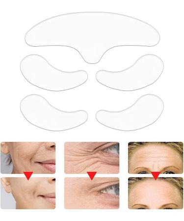 Buy Reusable Silicone Patches for Under Eye Face & Forehead Wrinkles - 5-in-1 Smooth Wrinkle Patch for Youthful Skin - Buy Online on GoSupps.com