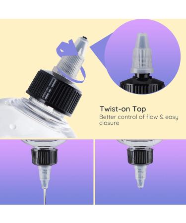 2Pcs Hair Oil Applicator Bottle Set - 120ml Squeeze Bottle for Salon Hair Care & Coloring - Ideal for Art & Glue - Buy Online on GoSupps.com