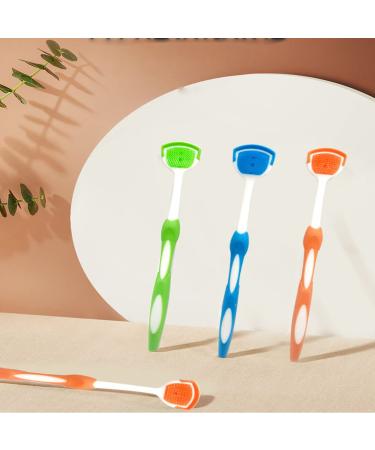 Samoka Tongue Brush Set - 5 PCS Tongue Scraper & Cleaner for Adults and Children | Fight Bad Breath - Buy Online on GoSupps.com